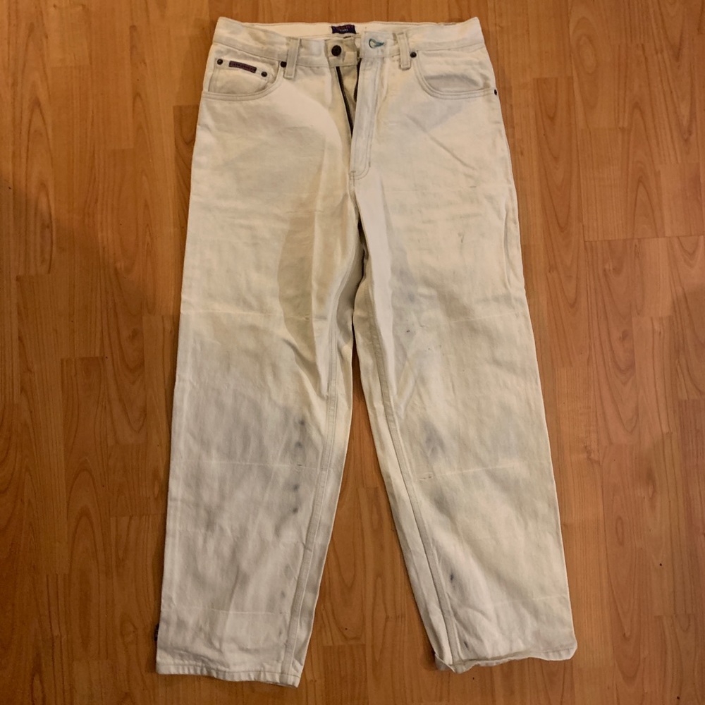 New Tommy Hilfiger bleqched out denim pant